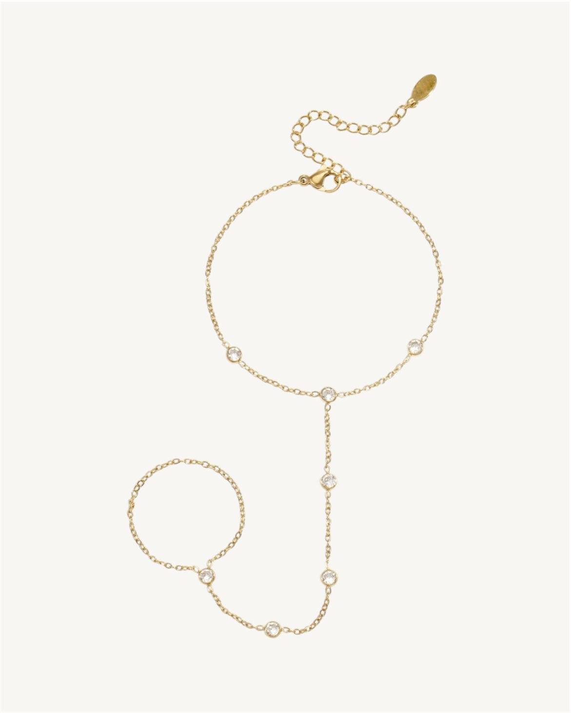 Siren hand chain – Ατσάλινο Βραχιόλι-Δαχτυλίδι