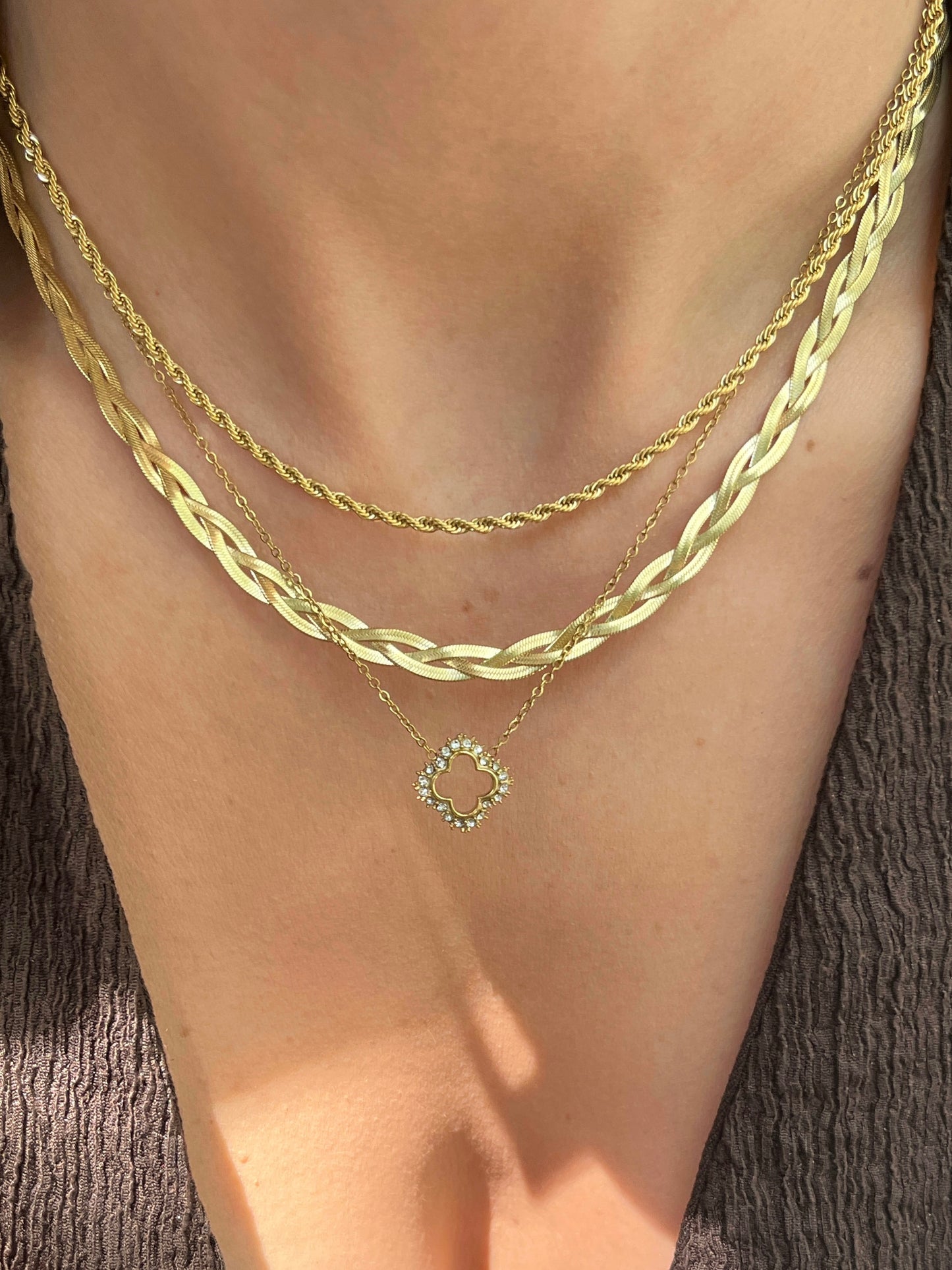 Braided necklace