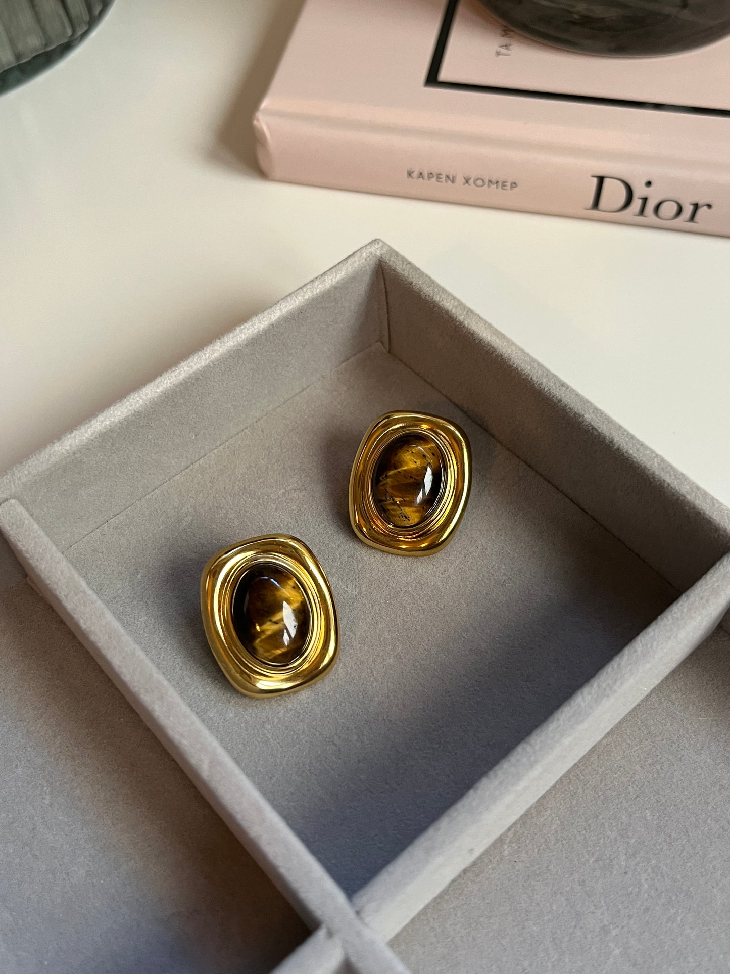 Leona earrings brown
