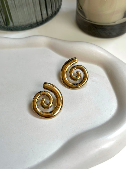 Swirl earrings