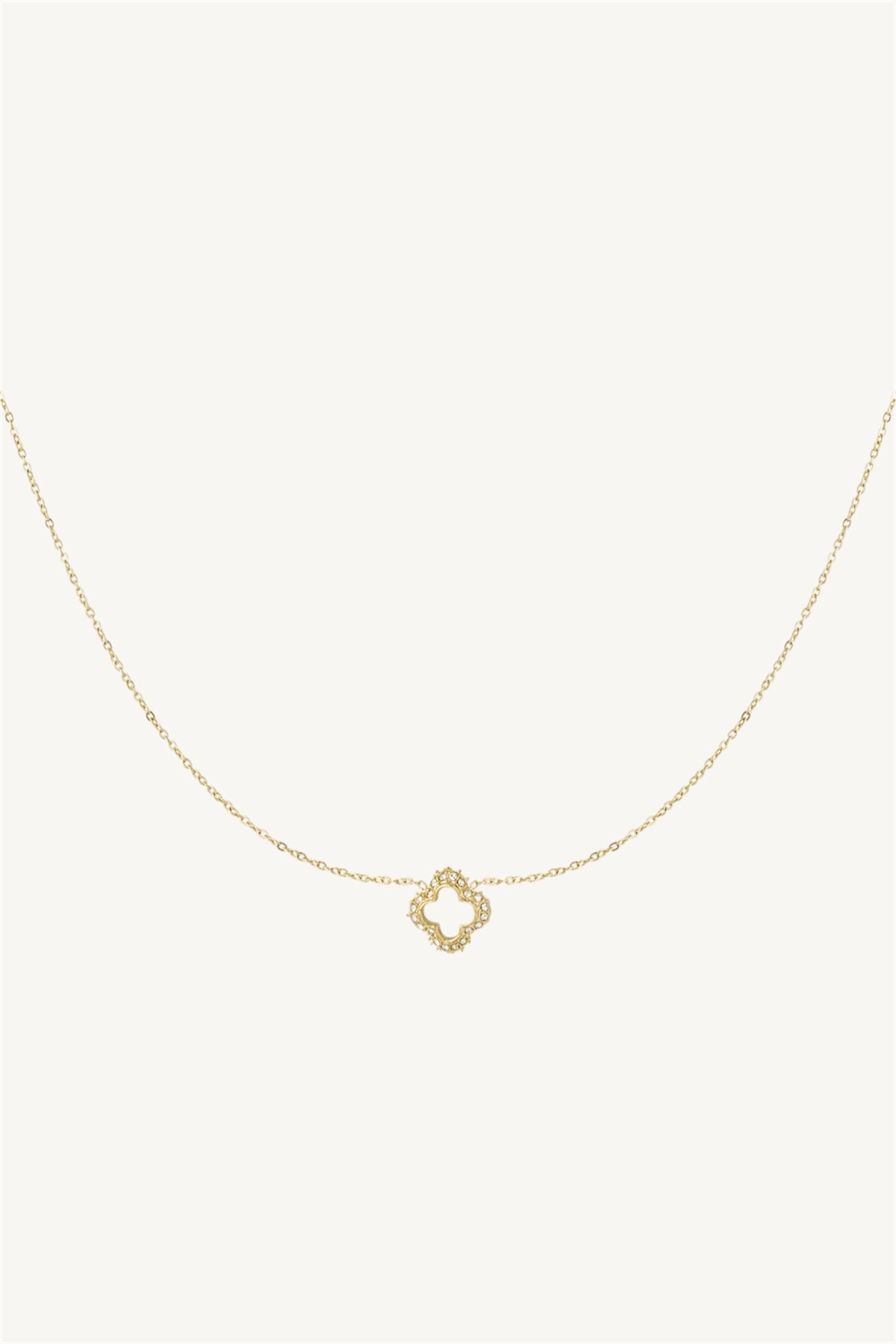 Clover Cz necklace