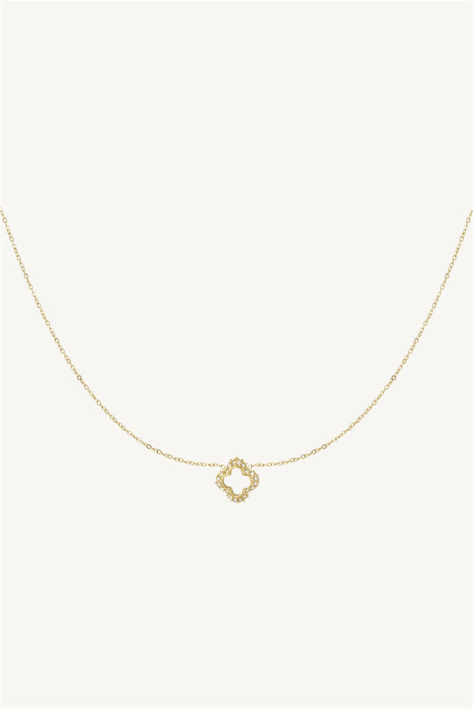 Clover Cz necklace