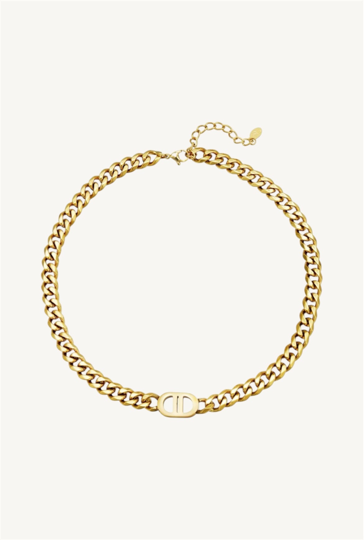 CD large chain necklace