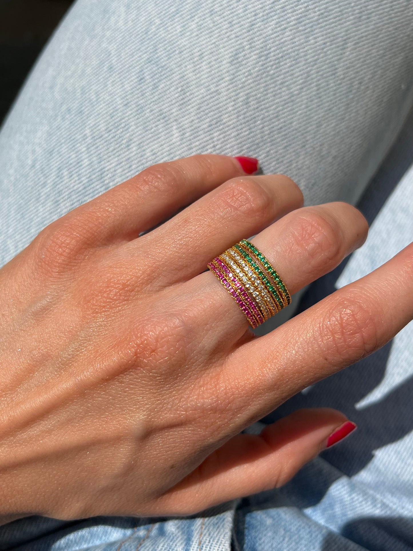 Eternity ring ruby