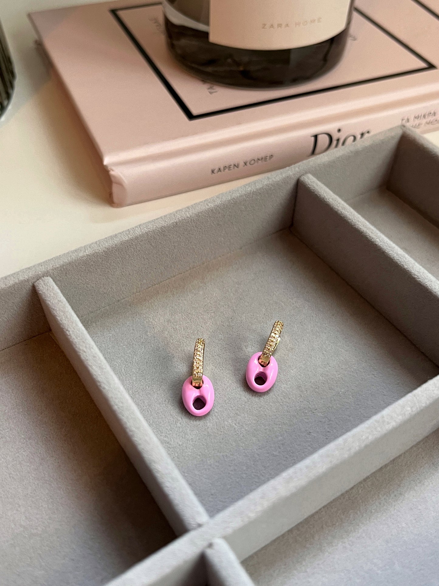 Gloria earrings pink